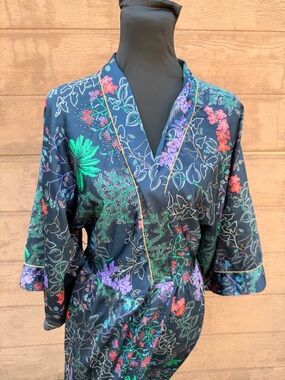Vintage Christian Dior floral Kimono robe